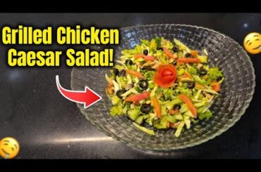 Grilled Chicken Caesar Salad | Healthy & Delicious Protein-Packed Meal