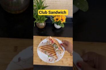 Veg Club Sandwich Recipe | how to make healthy breakfast Recipe  #shorts#food #streetfood