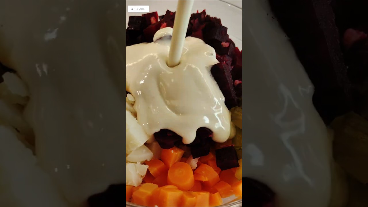 Viral Beetroot Salad Recipe | Russian Vinegret with Yogurt Tahini Sauce #beetrootsalad #asmr Viral Beetroot Salad Recipe | Russian Vinegret with Yogurt Tahini Sauce #beetrootsalad #asmr