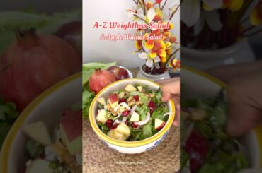 A for Apple Walnut Weightloss Salad #viral #viralshort #viralreel #viralvideo #videos #shortviral