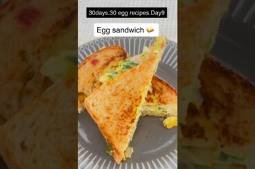 Healthy Palak Egg Sandwich | High Protein Breakfast Recipe #recipe #eggrecipes#egg sandwich#shorts