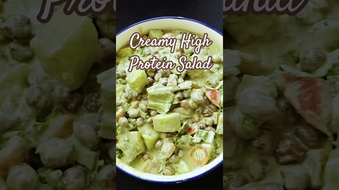 Healthy High Protein Salad Recipe | Creamy Vegetarian Protein Salad | No Mayo No Cream #salad #food Healthy High Protein Salad Recipe | Creamy Vegetarian Protein Salad | No Mayo No Cream #salad #food