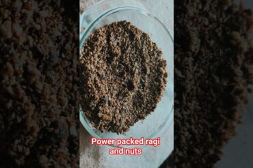 Healthy Ragi and nuts podi | Nutritious Ragi and nuts snacks for kids and adults