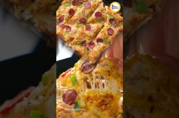 Pizza Sandwich Tray Bake Recipe by Food Fusion