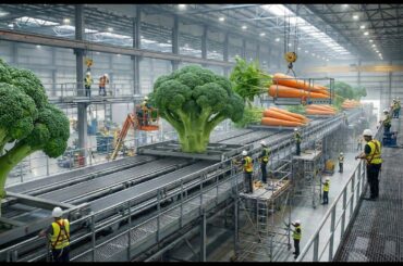 Inside a Modern Vegetable Salad Processing Plant: Clean, Fast, Relentless