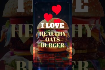 Healthy Oats Veg Tikki Burger | Weight-Loss Snack | High-Fiber Burger Recipe #burger #oats #shorts