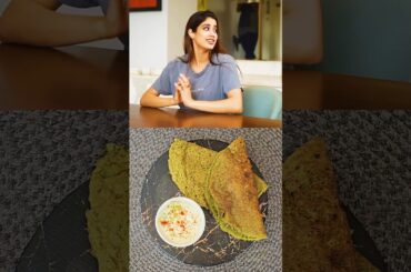 Janhvi Kapoor’s Favourite Food | Healthy Moong Dal Chilla Recipe #food #cooking #celebrity #shorts