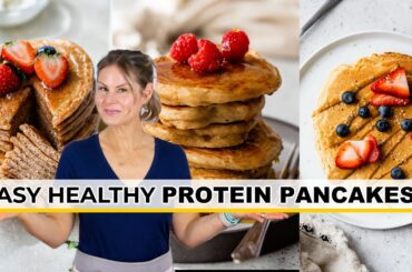 DELICIOUS PROTEIN PANCAKES | Healthy High Protein Breakfast Recipes