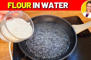 REPLACE BREAD! Just put FLOUR IN BOILING WATER! So Delicious and Healthy (Gluten-Free)