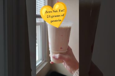 High Protein, Low Fat Peanut Butter Banana Smoothie | weight watchers friendly