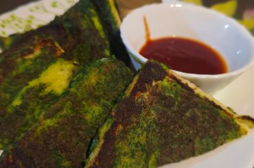 Healthy Green sandwich palak aur egg  |Healthy Green Sandwich Recipe || Protein Rich Breakfast