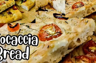 No knead bread recipe | Focaccia bread recipe | how to make focaccia bread | by food with shimmy