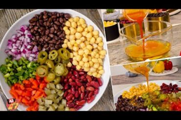 Zesty Three Bean Salad Recipe | Easy, Healthy & Ready in Minutes | Satisfying Salad Bowls