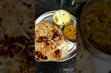 Aj dahi tadka or triangle parathe khaye lunch mai #lunchthali  #food #recipes #shortsviral