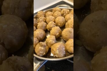 Rava Laddo’s | Semolina Sweets #shorts #ytshorts #viralvideo #recipe #dessert  #christmas