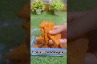 Viral Peri Peri Tomato Chips #youtubeshorts #tomato #snacks #chips #viral #shorts #spicy #recipe