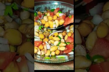 Healthy Peanut chaat | easy snacks |gym walo khalo| #healthy #indianrecipe #peanutchaat #recipe #gym