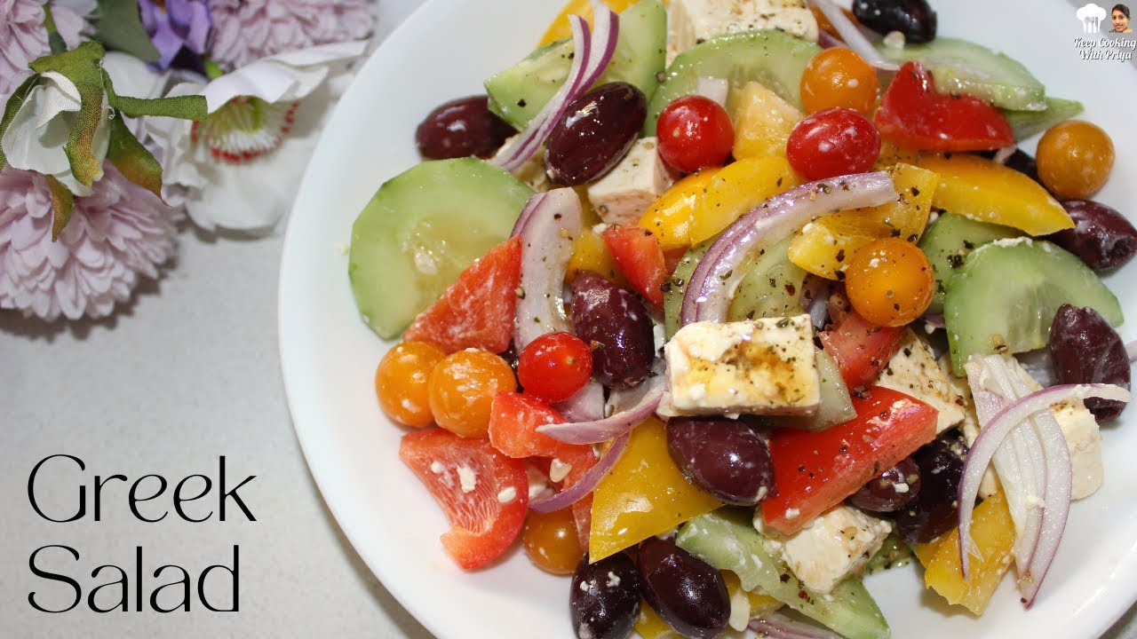 Greek Salad Recipe | Healthy Salad Recipe for Weight Loss | Keep Cooking with Priya Greek Salad Recipe | Healthy Salad Recipe for Weight Loss | Keep Cooking with Priya