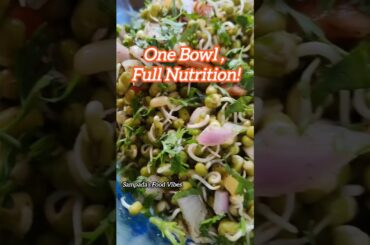 No Oil Sprouted Moong Salad | Healthy Indian Salad #sprout #salad #shorts