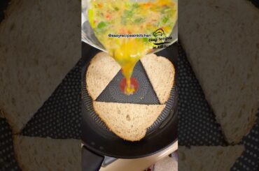 Quick Bread Omelette Ready in 5 Minutes #breakfast #breakfastsandwich #pancake