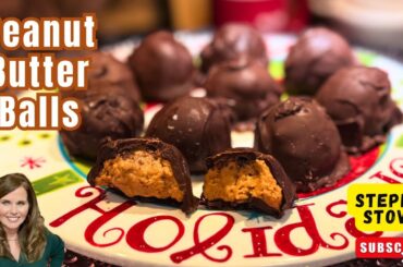 Healthy Peanut Butter Balls w/PB2: Low Calorie/No Sugar Added/Reese’s Style Treats - Steph’s Stove