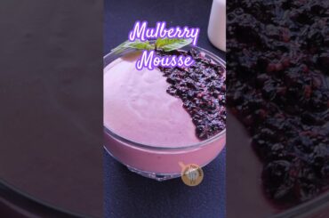 High Protein Mulberry Mousse Recipe | Healthy Dessert | Christmas Special Guilt-Free Dessert#shorts