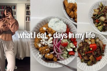 what I eat | realistic high-protein healthy meals, grocery haul & days in my life