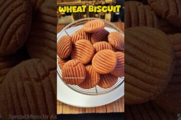 Homemade Atta Biscuits | No Maida, No Oven #shorts #attabiscuits #viral #fooditem