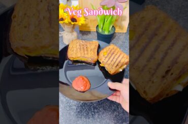 Veg Sandwich | Veg Grill Sandwich |Sandwich Recipe | #Shorts #Youtube