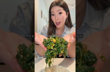 KOREAN SPINACH BANCHAN: 5 minute recipe!