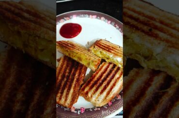 potato masala sandwich #sandwich #breakfastrecipe #food #recipe #shortsviralshortsviral