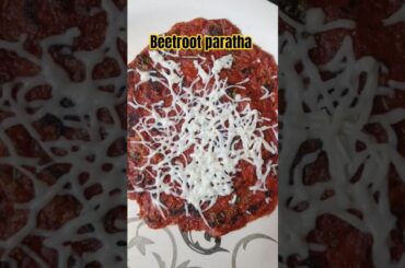 Beetroot Paratha Recipe | Healthy Colorful Indian Paratha for Kids & Weight Loss #shorts #food #vlog