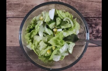 How I make Quick healthy Salad! Easy and Delish Recipe..