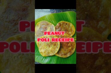 #Peanut Poli Recipe#kids snacks recipe,#quick recipe#healthy snacks#puran poli