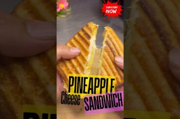 "Pineapple cheese sandwich/easy,quick & healthy recipe for kids tiffin/innovative sandwich recipe"