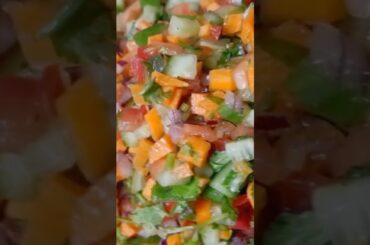 The Best 5 ingredients Fresh Salad I Eat Everyday #vegetables #salad #freshsalad #thanksgiving