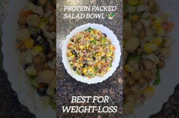 A SEEDY DELIGHT SALAD | WEIGHT LOSS SALAD #weightloss #salad #protein #healthy #beans #homemadesalad