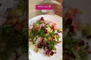 Protein Salad Morning Healthy Breakfast recipe #salad #breakfastideas #trending #food #tastymeals