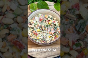 Veg Salad Recipe | Healthy Curd Veg Salad | Vegetable Salad (Tamil)