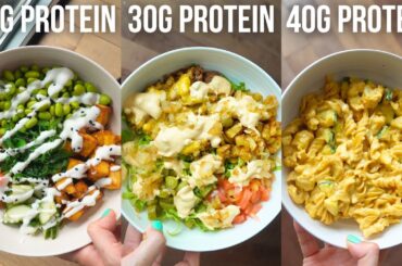 4 High Protein Meals With 400 Calories Each (30-40g Protein!)