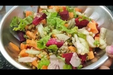 Healthy Moong Sprouts Salad Recipe | Weight Loss Salad | High Protein Indian Salad