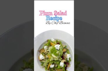 Plum Salad #viral #food #recipe #salad #foodvideos #healthysalad  #shorts