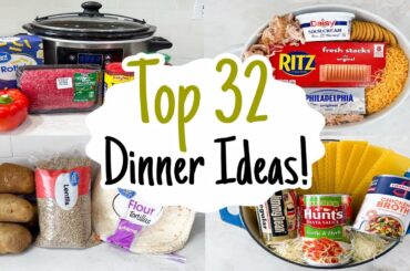 32 BEST Quick Family Dinner Recipes! | Healthy, Cheap & EASY Weeknight Meals on a Budget