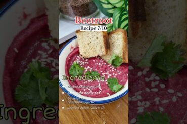 Ep 7-Beetroot Hummus | Healthy & Creamy Dip | Beetroot Recipe Series #fitness #health #nidhikinivi