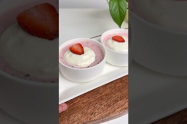 Healthy strawberry chia mousse #strawberry #shorts #viral #trending