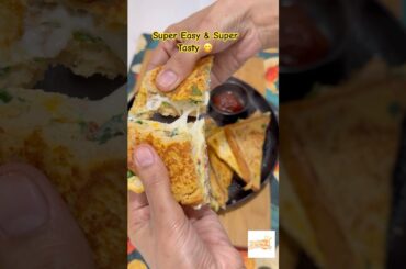 Bread Cheese Egg Omelette | 5-Min High Protein Breakfast#healthyanddesiflavour #ytshorts#egg #food