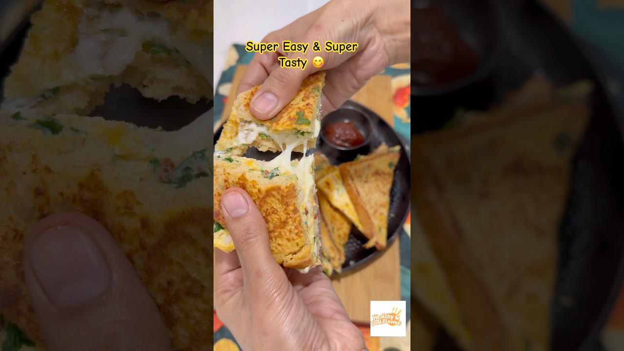 Bread Cheese Egg Omelette | 5-Min High Protein Breakfast#healthyanddesiflavour #ytshorts#egg #food Bread Cheese Egg Omelette | 5-Min High Protein Breakfast#healthyanddesiflavour #ytshorts#egg #food