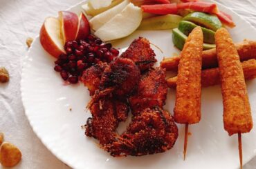 Weight loss healthy lunch recipe Prawns and baby  corn and salad tasty lunch