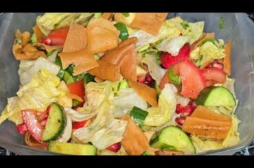 #How to make 2 minutes Fattoush  healthy salad #healthysalad#recipe#cooking#growthmy#account#viral#