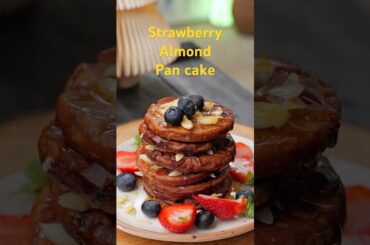 My Daughters new fav |  Strawberry Almond PanCake | easy Recipe for Lunch or breakfast #recipe